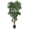 Sztuczne drzewko mango, 900 liści, 180 cm, zielone