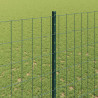 Ogrodzenie z słupkiem Zielony 1,6 x 10 m Stal i PVC