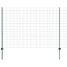 Ogrodzenie z słupkiem Zielony 1,6 x 10 m Stal i PVC