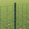 Ogrodzenie z słupkiem Zielony 0,6 x 10 m Stal i PVC