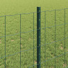 Ogrodzenie z słupkiem Zielony 0,8 x 10 m Stal i PVC