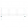 Ogrodzenie z słupkiem Zielony 0,6 x 10 m Stal i PVC