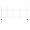 Ogrodzenie z słupkiem Zielony 1 x 10 m Stal