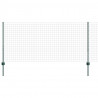 Ogrodzenie z słupkiem Zielony 1 x 25 m Stal i PVC