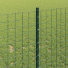Ogrodzenie z słupkiem Zielony 1 x 25 m Stal i PVC