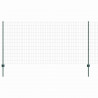 Ogrodzenie z słupkiem Zielony 1,2 x 25 m Stal i PVC