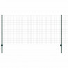 Ogrodzenie z słupkiem Zielony 1,2 x 10 m Stal