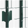 Ogrodzenie z słupkiem Zielony 1,2 x 10 m Stal