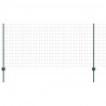 Ogrodzenie z słupkiem Zielony 1 x 25 m Stal
