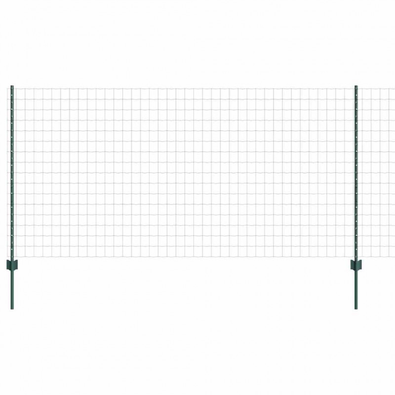 Ogrodzenie z słupkiem Zielony 1,2 x 25 m Stal