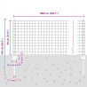Ogrodzenie z słupkiem Szary 0,6 x 10 m Stal i PVC