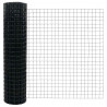 Ogrodzenie z słupkiem Szary 1 x 10 m Stal i PVC