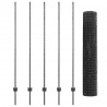 Ogrodzenie z słupkiem Szary 1,5 x 10 m Stal i PVC