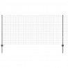 Ogrodzenie z słupkiem Szary 1,2 x 10 m Stal i PVC