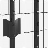 Ogrodzenie z słupkiem Szary 1,2 x 10 m Stal i PVC
