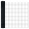 Ogrodzenie z słupkiem Szary 1,6 x 10 m Stal i PVC