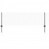 Ogrodzenie z słupkiem Szary 0,6 x 10 m Stal i PVC