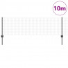 Ogrodzenie z słupkiem Szary 0,6 x 10 m Stal i PVC