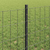 Ogrodzenie z słupkiem Szary 0,6 x 10 m Stal i PVC
