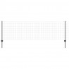 Ogrodzenie z słupkiem Szary 0,8 x 10 m Stal i PVC