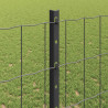 Ogrodzenie z słupkiem Szary 1,2 x 10 m Stal i PVC