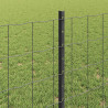 Ogrodzenie z słupkiem Szary 0,8 x 10 m Stal i PVC