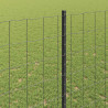 Ogrodzenie z słupkiem Szary 1,4 x 10 m Stal i PVC