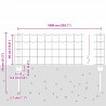 Ogrodzenie z słupkiem Szary 0,4 x 10 m Stal i PVC