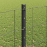 Ogrodzenie z słupkiem Szary 1,2 x 10 m Stal