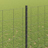 Ogrodzenie z słupkiem Szary 1,5 x 10 m Stal