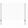 Ogrodzenie z słupkiem Szary 1,6 x 10 m Stal i PVC
