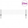 Ogrodzenie z słupkiem Szary 0,4 x 25 m Stal i PVC