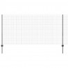Ogrodzenie z słupkiem Szary 1,2 x 25 m Stal i PVC
