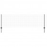 Ogrodzenie z słupkiem Szary 0,8 x 25 m Stal i PVC