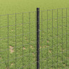 Ogrodzenie z słupkiem Szary 1 x 25 m Stal i PVC