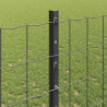 Ogrodzenie z słupkiem Szary 1,2 x 25 m Stal i PVC
