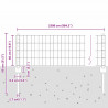 Ogrodzenie z słupkiem Szary 0,4 x 25 m Stal i PVC
