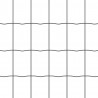 Ogrodzenie z słupkiem Szary 1,2 x 25 m Stal i PVC