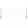 Ogrodzenie z słupkiem Szary 0,8 x 25 m Stal