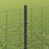 Ogrodzenie z słupkiem Szary 0,8 x 25 m Stal