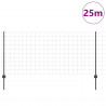 Ogrodzenie z słupkiem Szary 1 x 25 m Stal