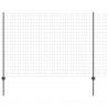 Ogrodzenie z słupkiem Szary 1,5 x 10 m Stal