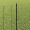 Ogrodzenie z słupkiem Szary 1,5 x 10 m Stal