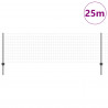 Ogrodzenie z słupkiem Szary 0,8 x 25 m Stal