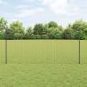 Ogrodzenie z słupkiem Szary 1,2 x 25 m Stal