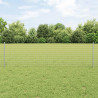 Ogrodzenie z słupkiem Srebrny 0,6 x 10 m Stal