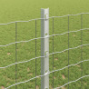 Ogrodzenie z słupkiem Srebrny 1,2 x 10 m Stal