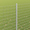 Ogrodzenie z słupkiem Srebrny 1,6 x 10 m Stal
