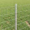 Ogrodzenie z słupkiem Srebrny 0,4 x 10 m Stal