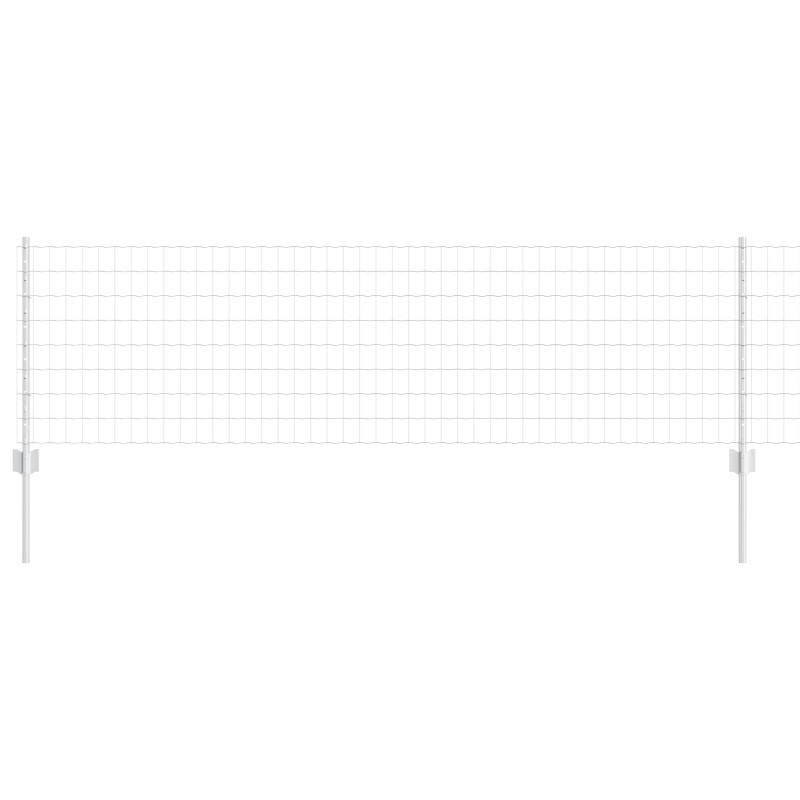 Ogrodzenie z słupkiem Srebrny 0,6 x 10 m Stal